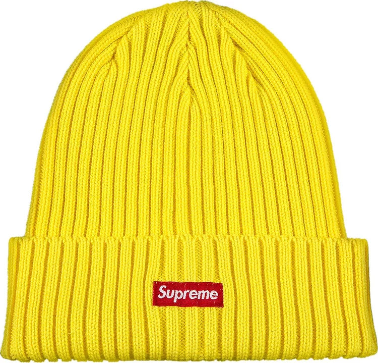 Supreme Overdyed Ribbed Beanie Yellow | Kenshi Toronto