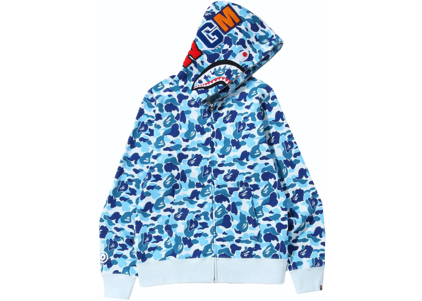 BAPE ABC Shark Full Zip Hoodie Blue Kenshi