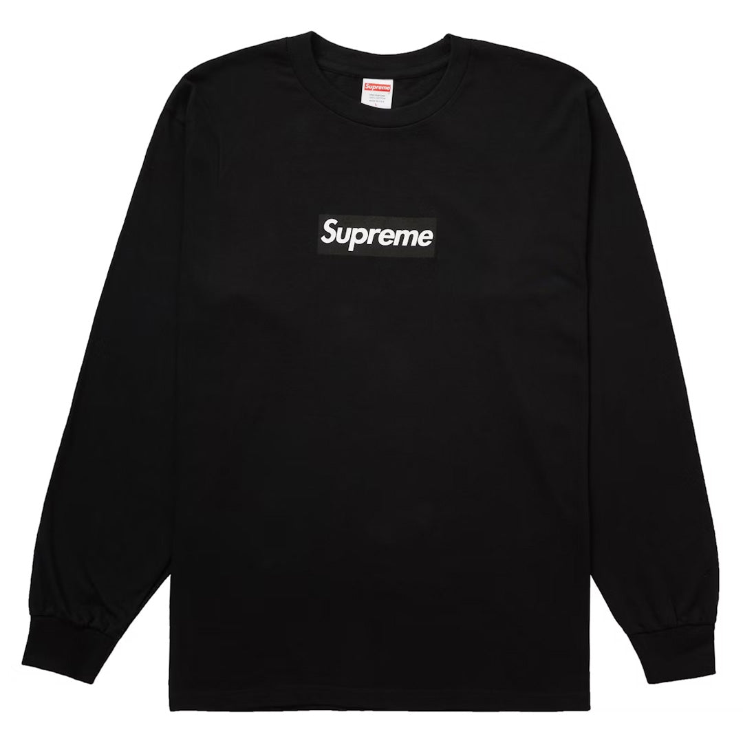 Black supreme logo best sale