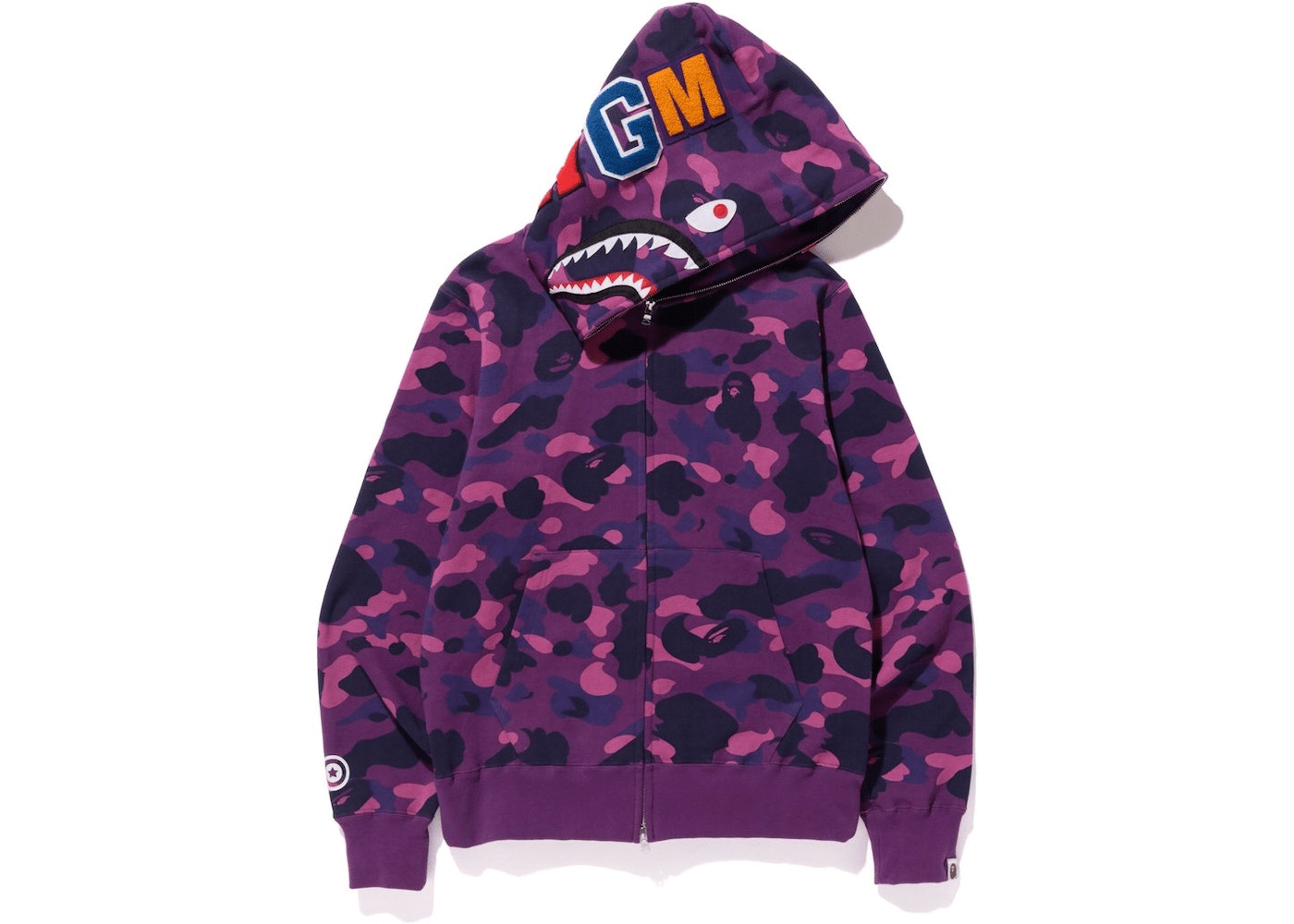 Zip up deals bape hoodie