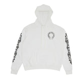 Chrome Hearts Floral Horseshoe Logo Hoodie White