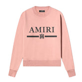 AMIRI MA Bar Logo Crewneck Peach