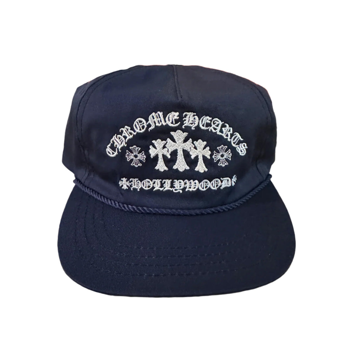 Chrome Hearts Gas Station Embroidered Trucker Hat Navy