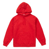 Supreme Quilted Hooded Sweatshirt Red