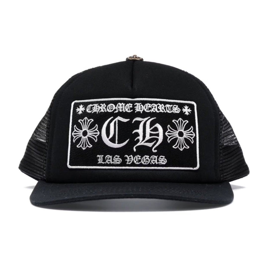 Chrome Hearts CH Las Vegas Trucker Hat Black