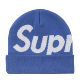 Supreme Big Logo Beanie Blue