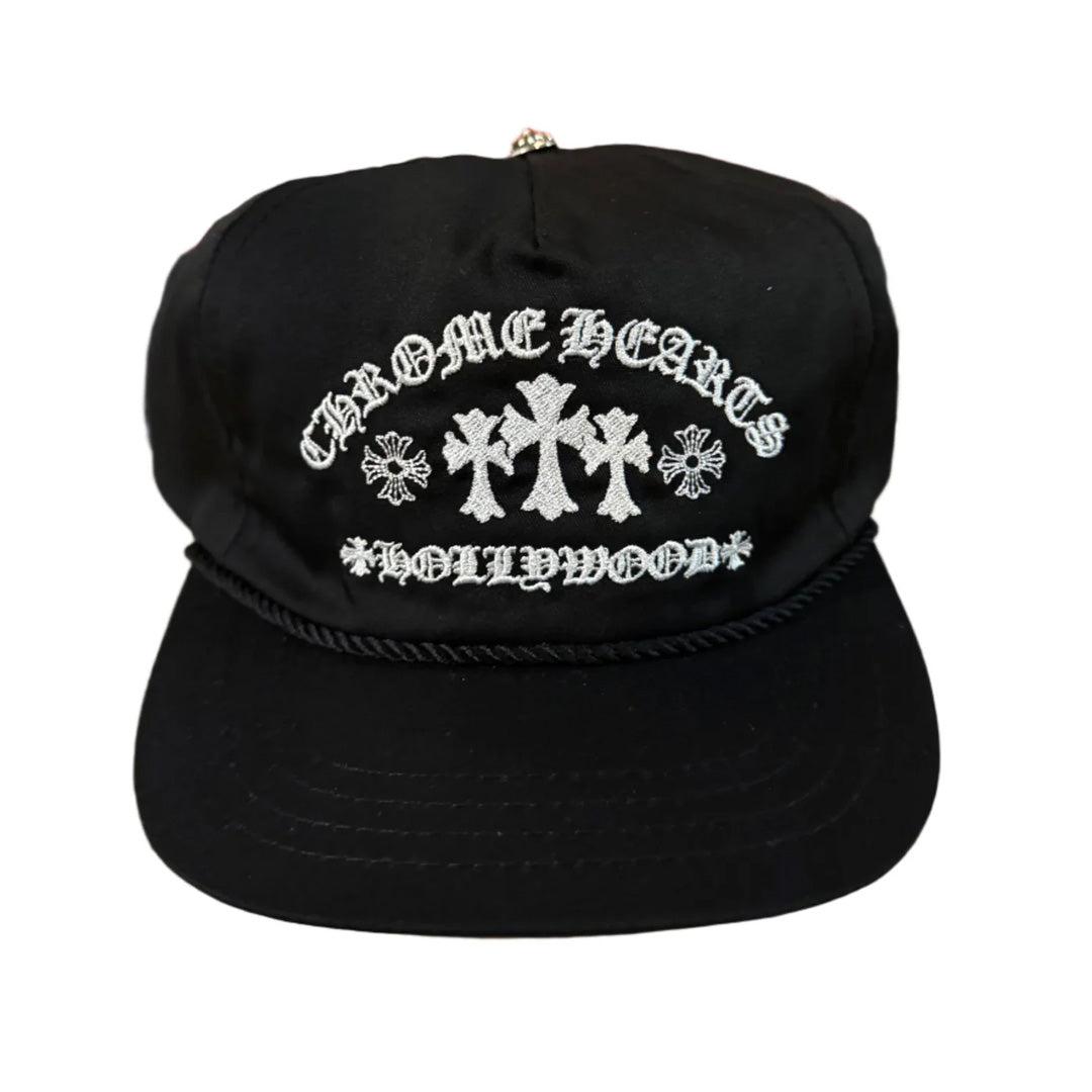 Chrome Hearts Gas Station Embroidered Trucker Hat Black