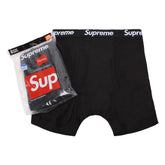 Supreme Hanes Boxer Briefs (4 Pack) Black