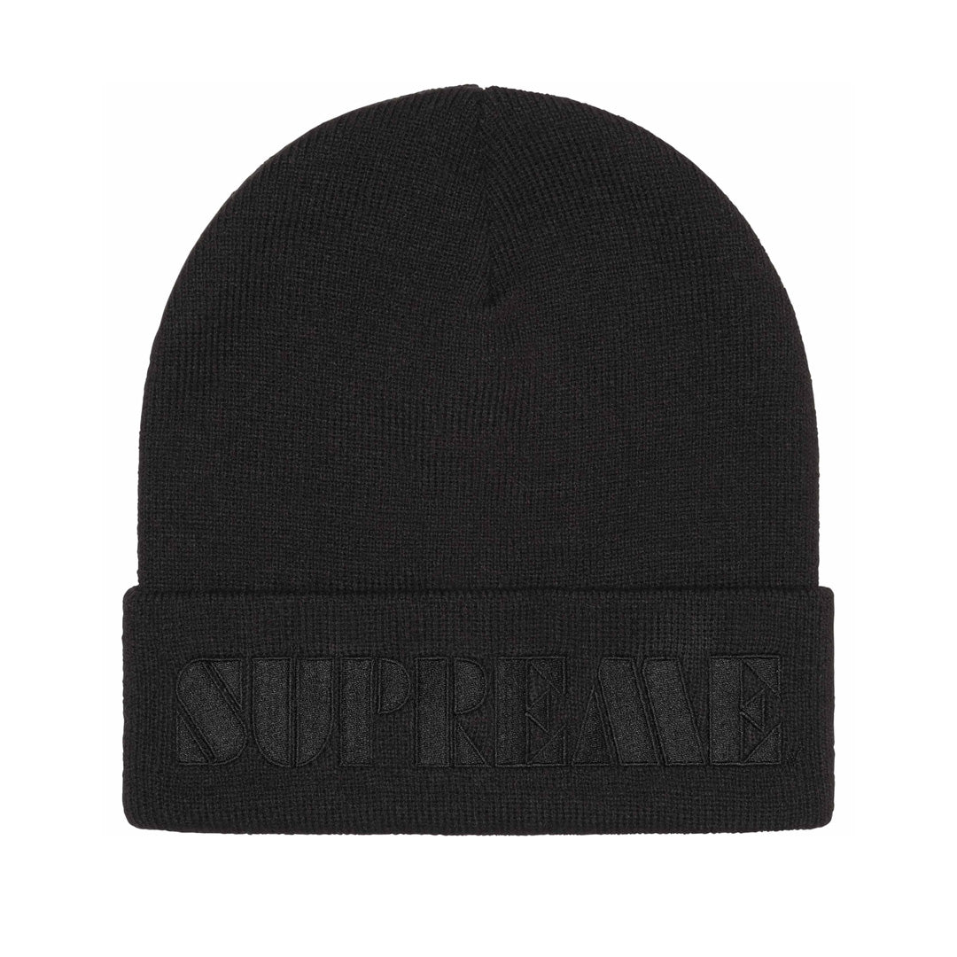 Supreme Stencil Beanie Black