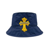 Chrome Hearts Navy Yellow Patch Bucket Hat