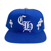 Chrome Hearts CH Cross Patch Trucker Hat Blue