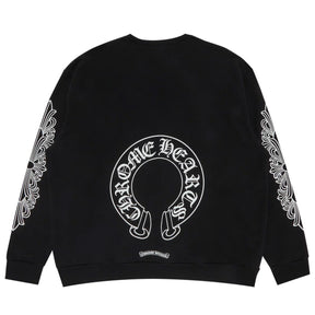 Chrome Hearts Floral Horseshoe Logo Crewneck