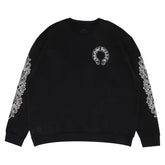 Chrome Hearts Floral Horseshoe Logo Crewneck