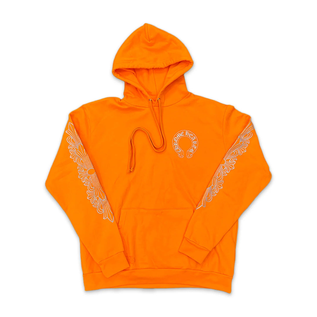 Chrome Hearts Horseshoe Miami Exclusive Hoodie Orange