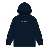 Supreme Classic Chrome Logo Hoodie Navy