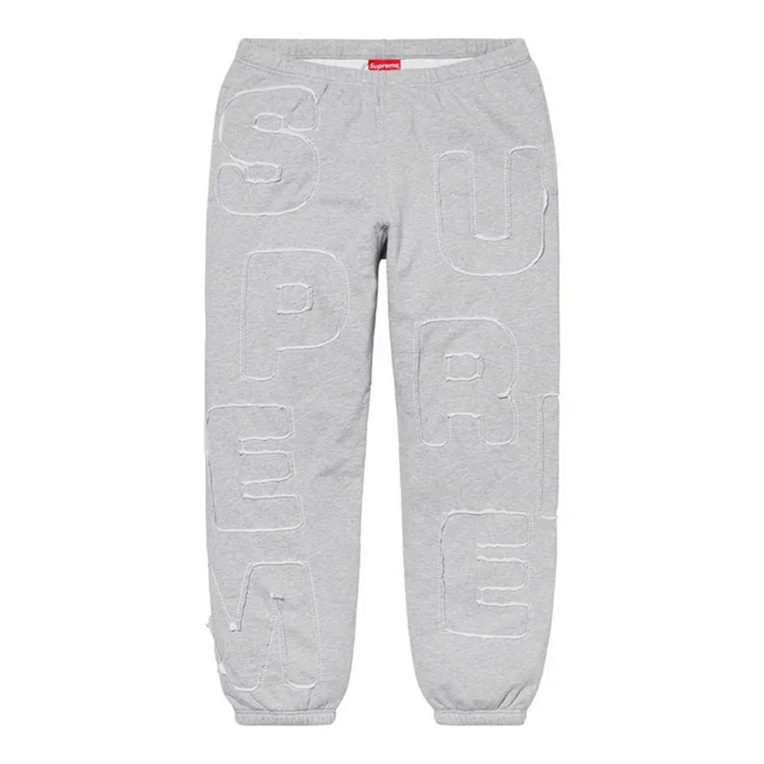 Supreme Cutout Letters Sweatpant Heather Grey