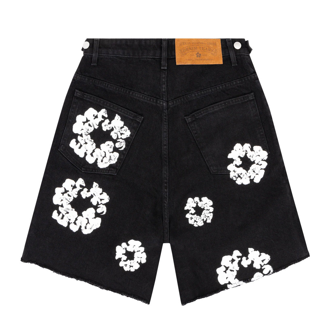 Denim Tears The Cotton Wreath Jean Short Black