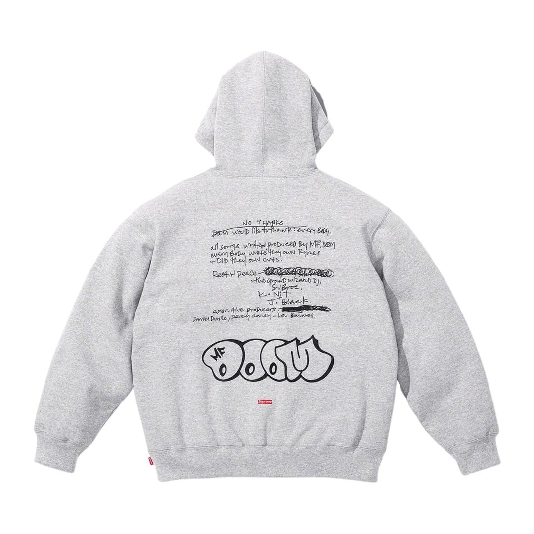 Supreme MF DOOM Hooded Sweatshirt Heather Grey | Kenshi Toronto