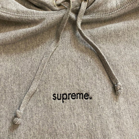 Supreme Micro Logo Hoodie Grey