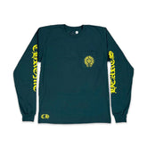 Chrome Hearts Horseshoe Long Sleeve T-Shirt Green/Yellow