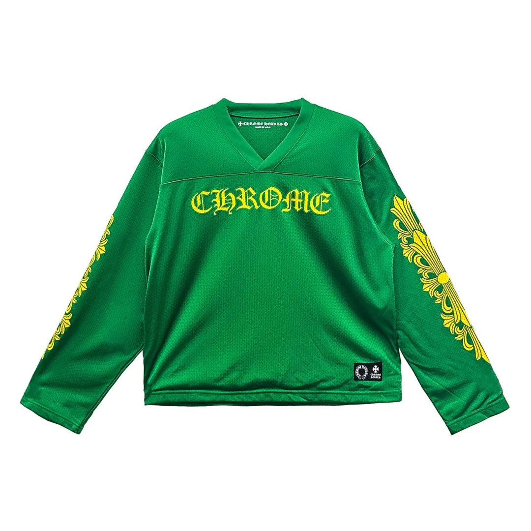 Chrome Hearts Sports Mesh Jersey Long Sleeve Green