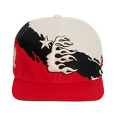 Hellstar Paintbrush Snapback Hat White/Red