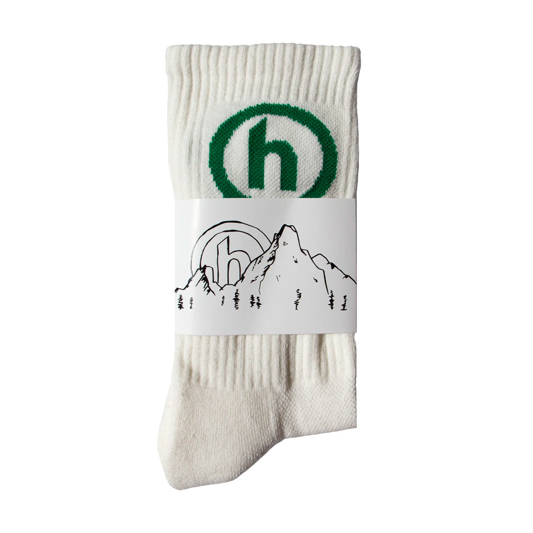 Hidden NY Crew Socks White/Green