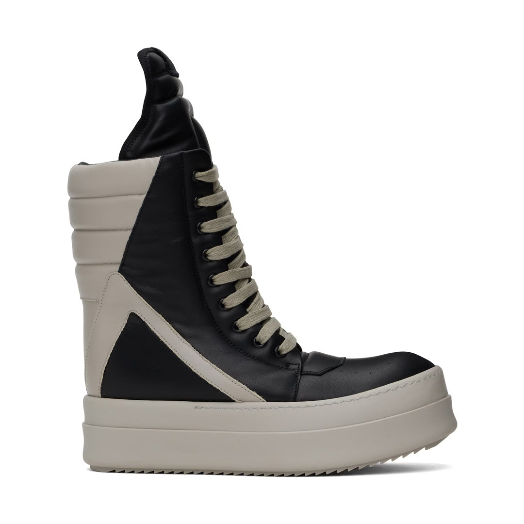 Rick Owens Black Porterville Mega Geobasket Sneakers