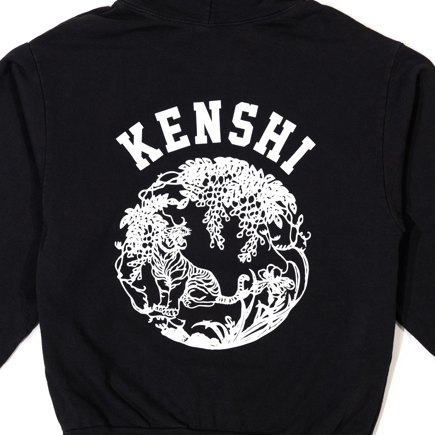 Kenshi Tiger Logo Hoodie Faded Black