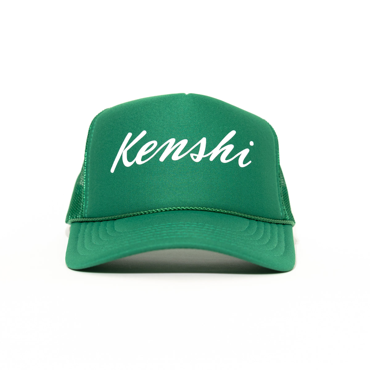 Kenshi Script Logo Trucker Hat Kelly Green