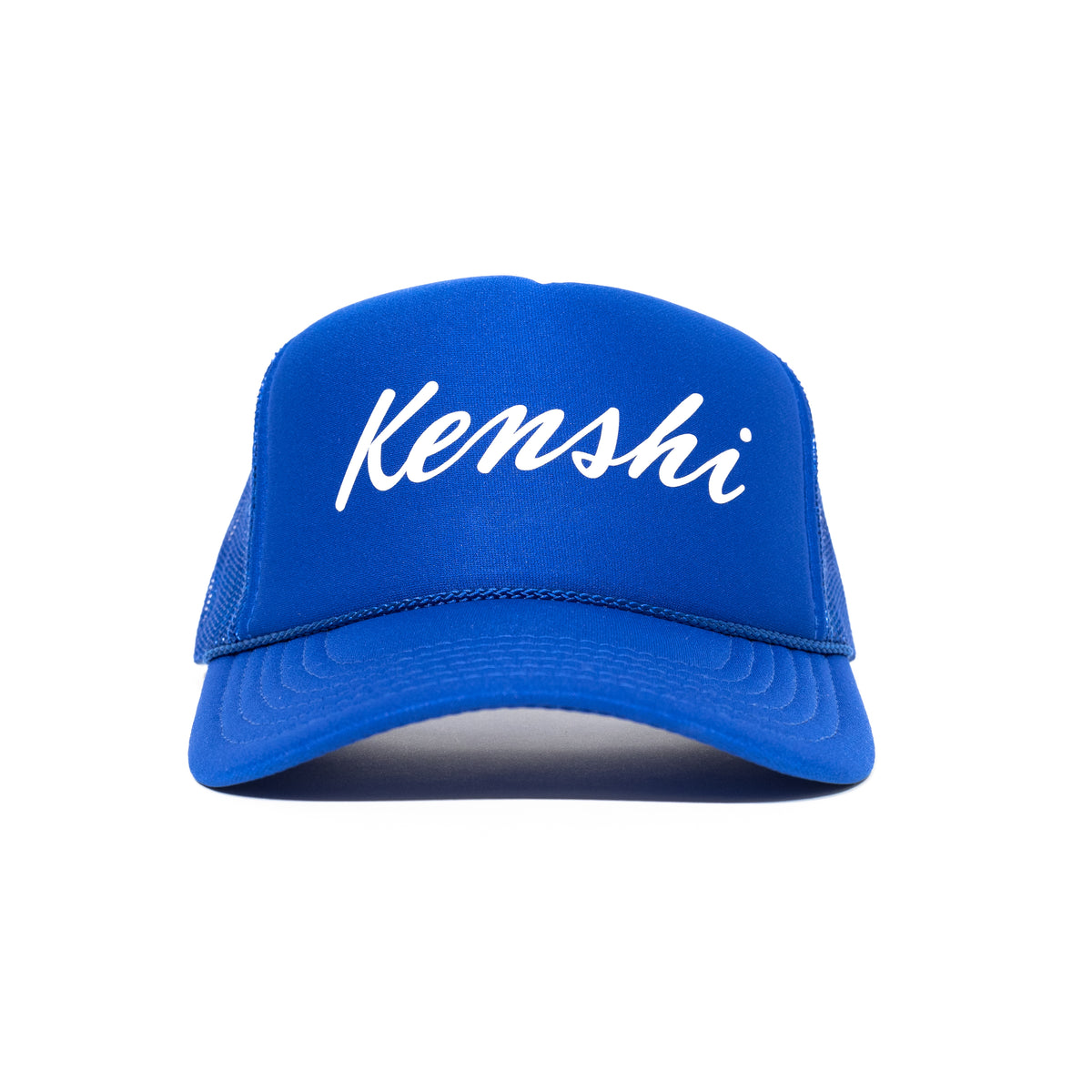 Kenshi Script Logo Trucker Hat Royal Blue