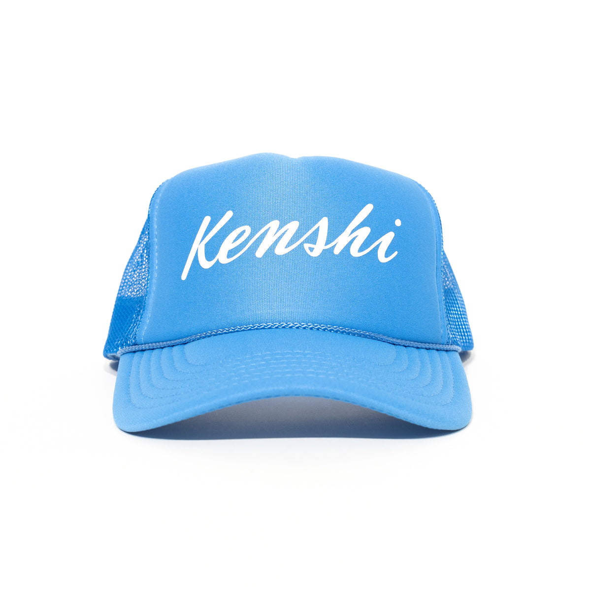 Kenshi Script Logo Trucker Hat Sky Blue