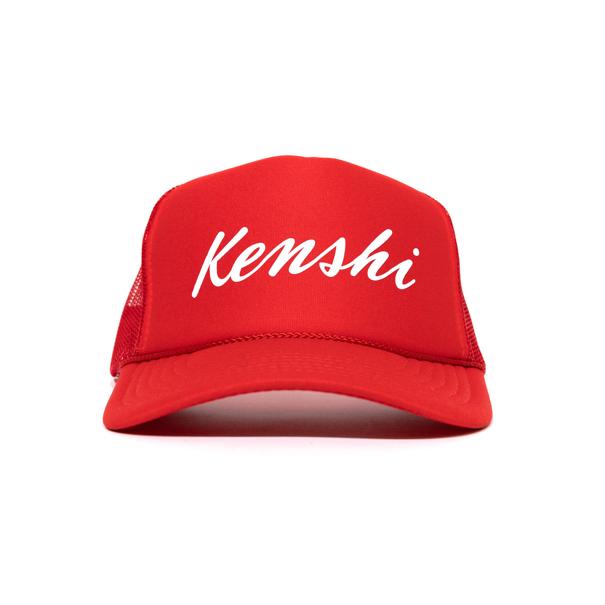 Kenshi Script Logo Trucker Hat Red