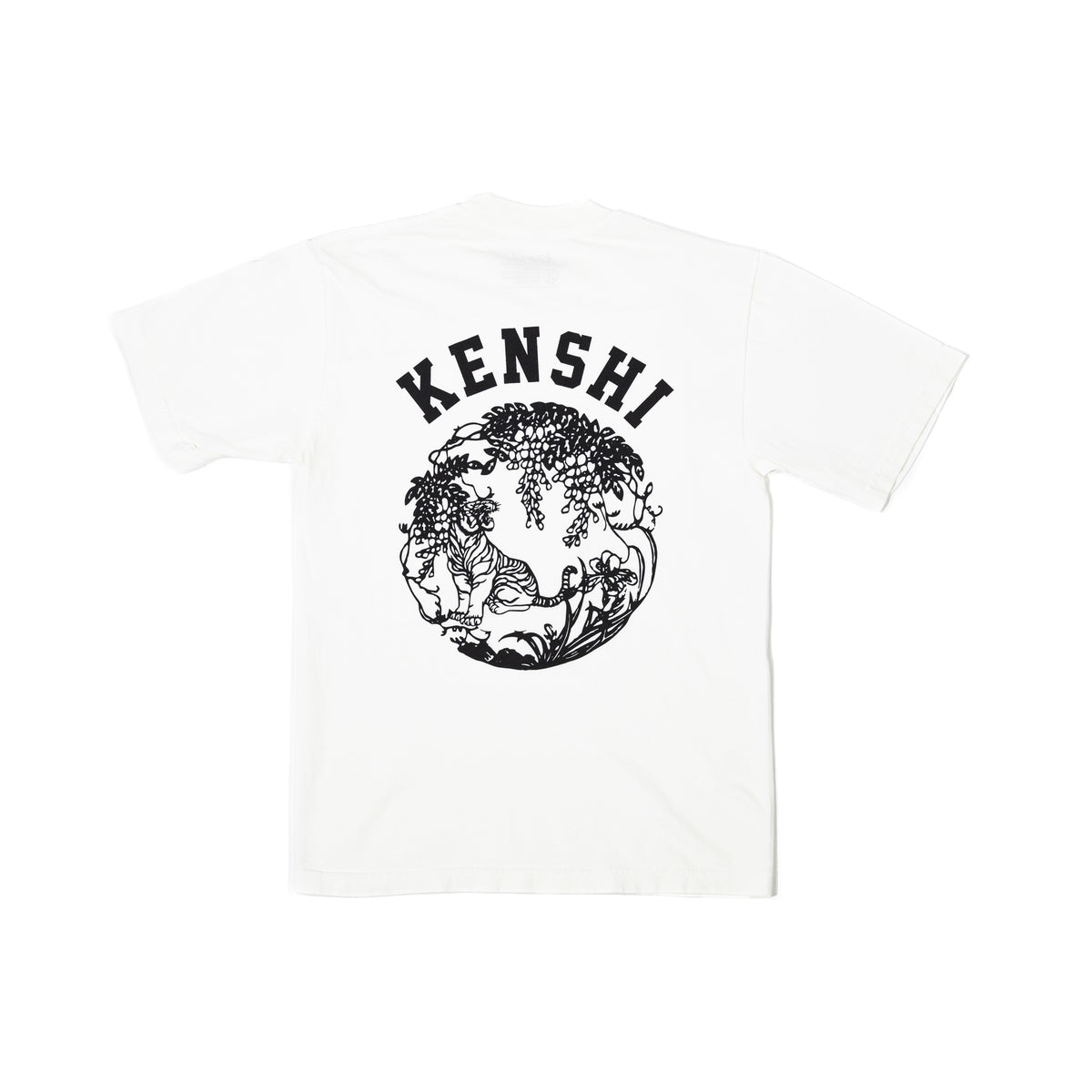 Kenshi Tiger Logo T-Shirt Cream