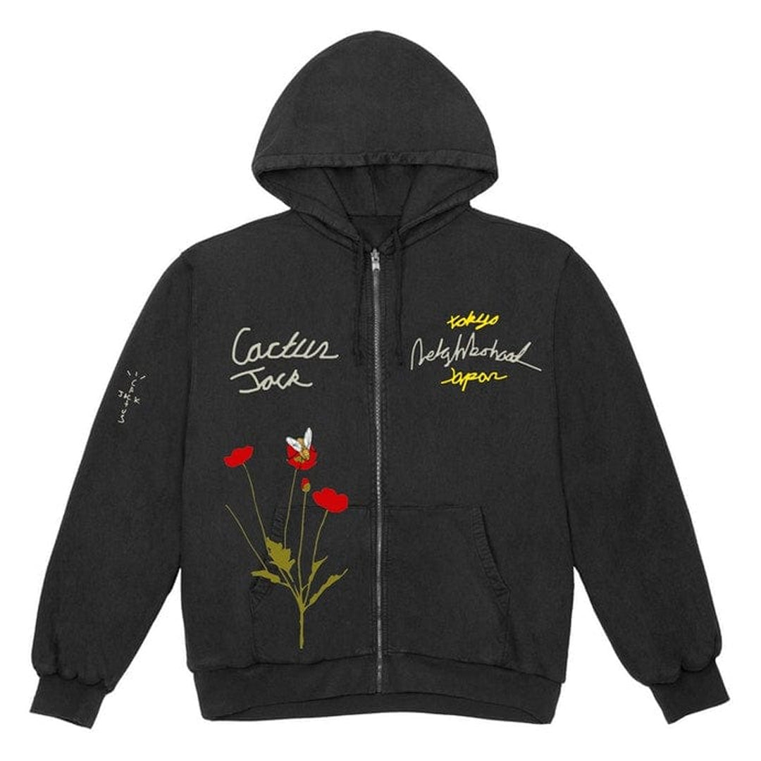 Travis Scott Cactus Jack x Neighbourhood Carousel Zip Up Hoodie Black