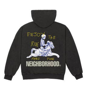 Travis Scott Cactus Jack x Neighbourhood Carousel Zip Up Hoodie Black