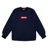 Supreme Box Logo Crewneck (FW15) Navy