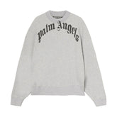 Palm Angels Arc Logo Crewneck Grey