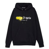 Palm Angels Los Angeles Sprayed Logo Hoodie Yellow