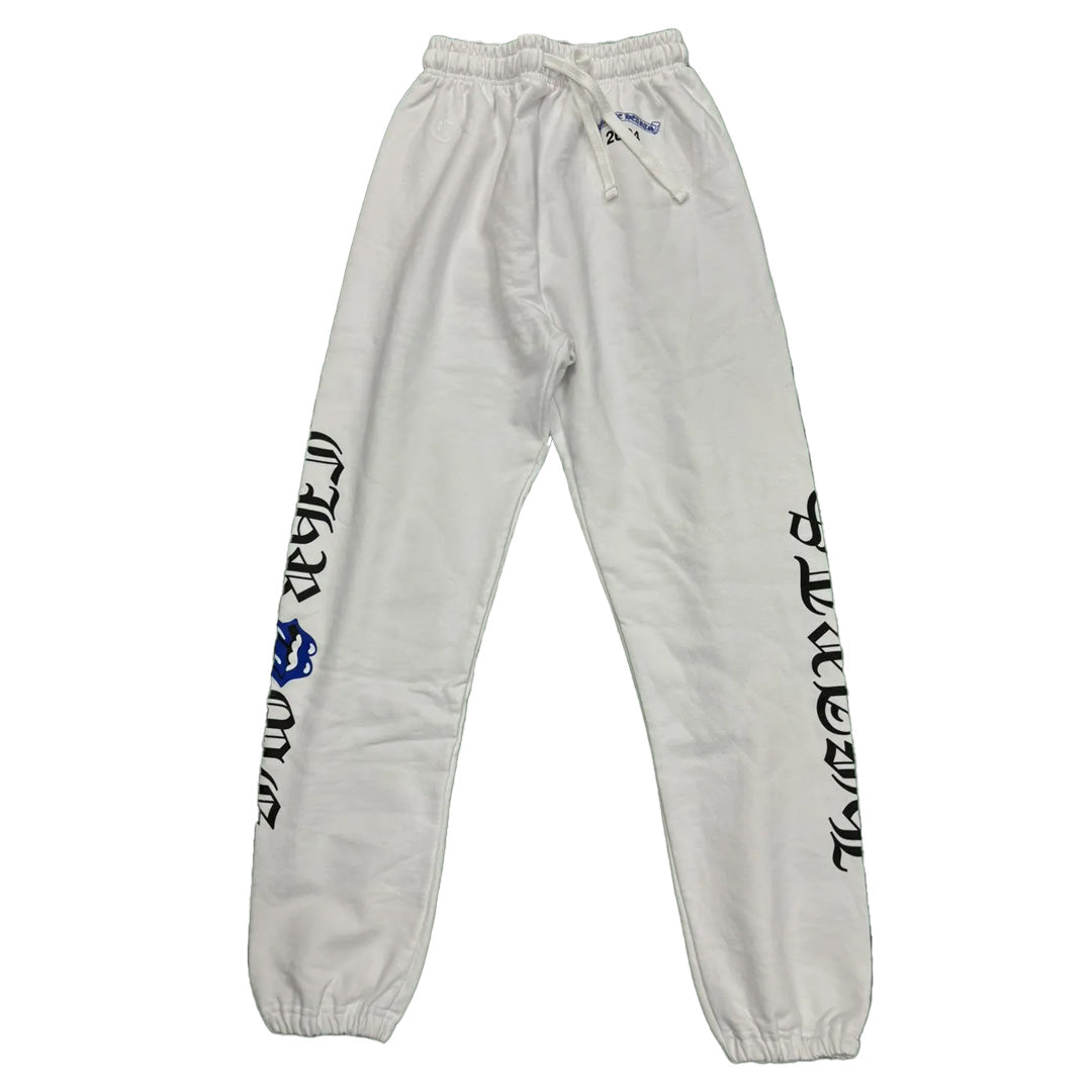 Chrome Hearts Rolling Stones Las Vegas Sweatpants White/Blue