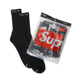 Supreme Hanes Socks (4 Pack) Black