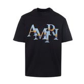 Amiri Staggered Chrome T-Shirt Black