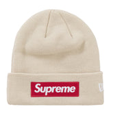 Supreme New Era Box Logo Beanie Stone