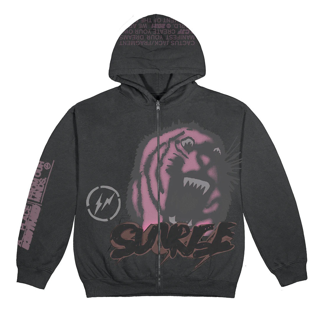 Travis Scott Cactus Jack Fragment Sunrise Zip Up Hoodie