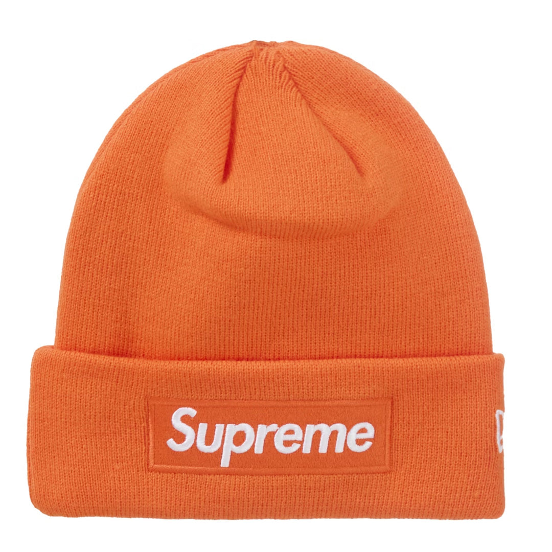 Supreme New Era Box Logo Beanie Orange