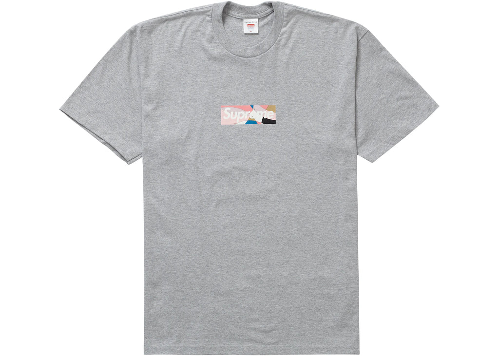 Supreme Emilio Pucci Box Logo Tee Heather Grey/Dusty Pink | Kenshi