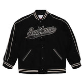 Supreme Playboy Wool Varsity Jacket Black