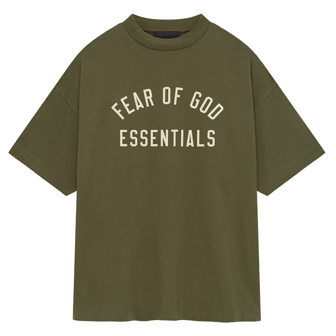 Fear of God Essentials State Collection Military Green T-Shirt