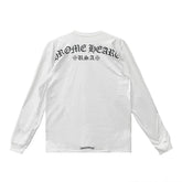 Chrome Hearts Script Letter Logo Long Sleeve T-shirt White