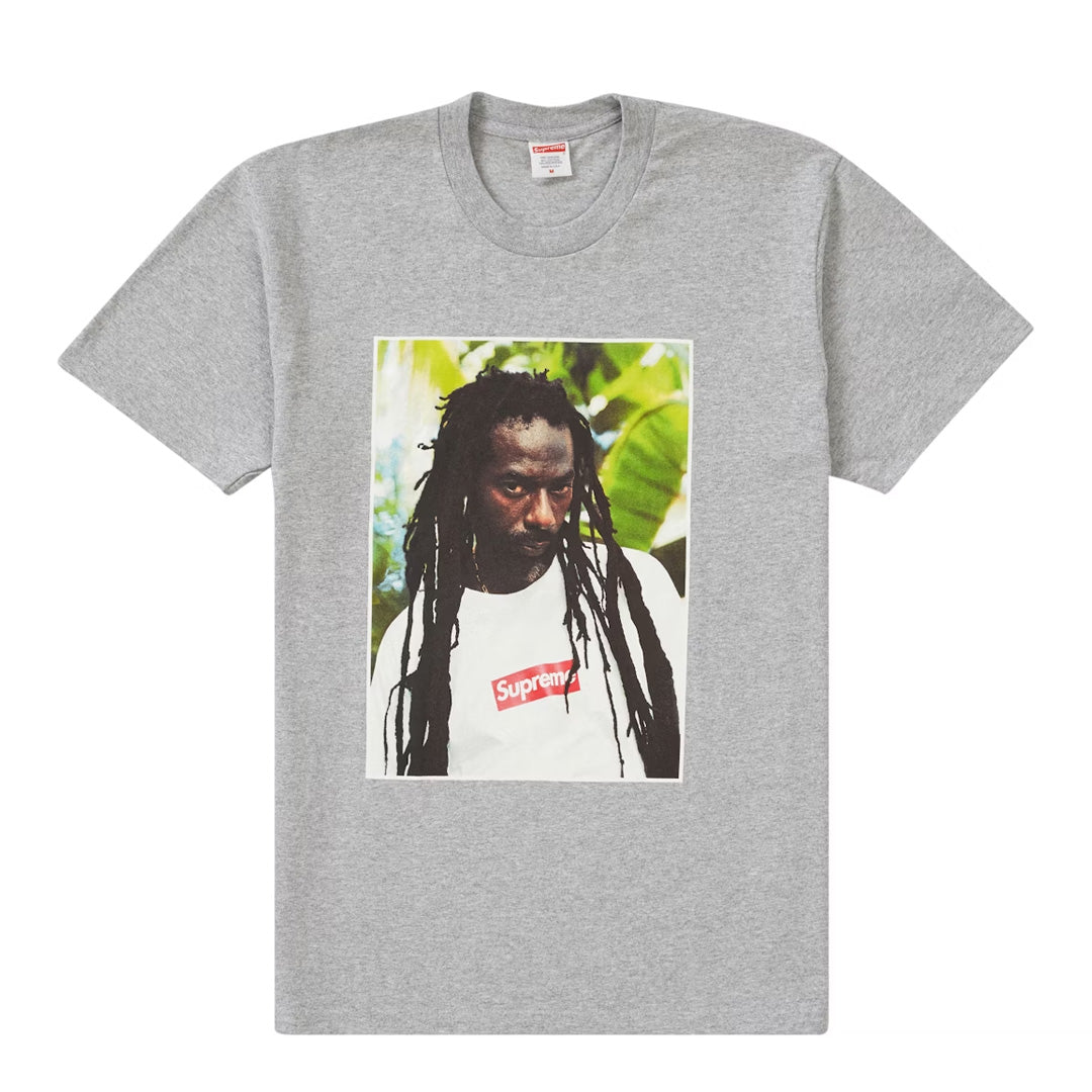 Supreme Buju Banton Tee Heather Grey